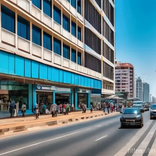 Home 17 앙골라 도심과 시골 생활 비교 - **Prompt 1: Urban Luanda's Modern Pulse**
A vibrant, high-angle view of a bustling, modern city ...